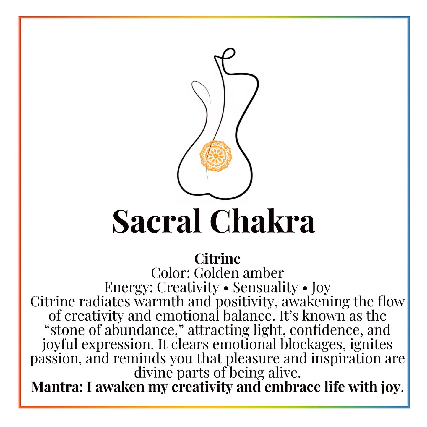 Sacral Chakra Bracelet – Citrine