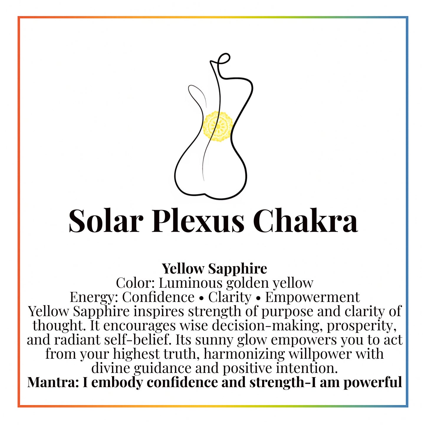 Solar Plexus Chakra Bracelet – Yellow Sapphire