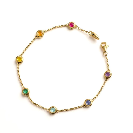 Complete Chakra Alignment Bracelet - 7 Gemstones