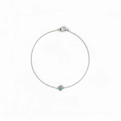 Throat Chakra Bracelet – Blue Topaz