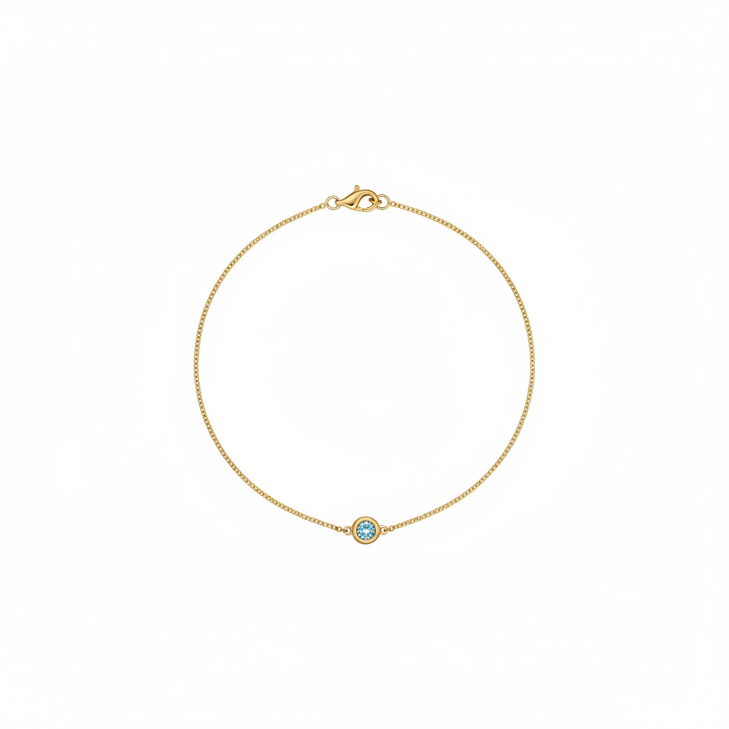 Throat Chakra Bracelet – Blue Topaz