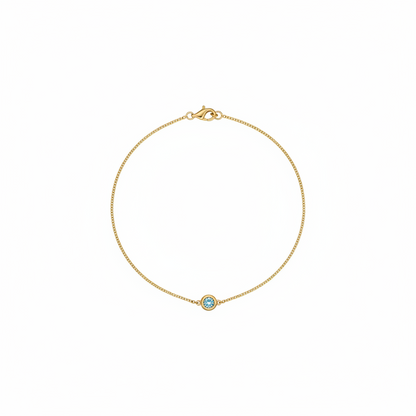 Throat Chakra Bracelet – Blue Topaz
