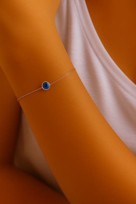 Third Eye Chakra Bracelet – Blue Sapphire