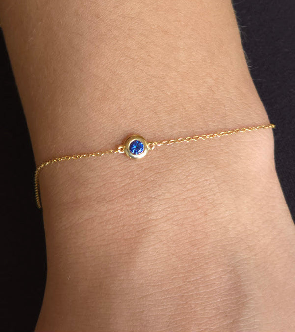 Third Eye Chakra Bracelet – Blue Sapphire