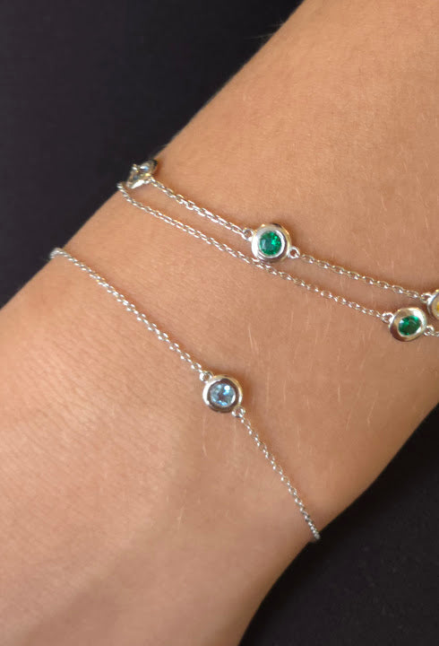 Throat Chakra Bracelet – Blue Topaz