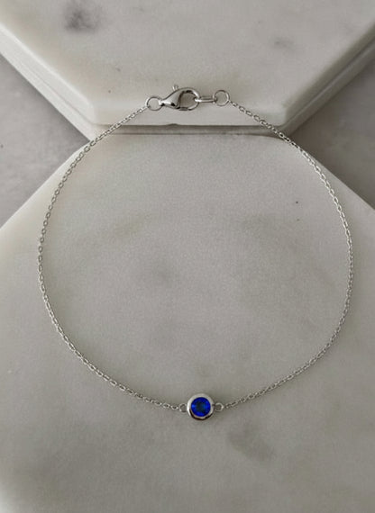 Third Eye Chakra Bracelet – Blue Sapphire