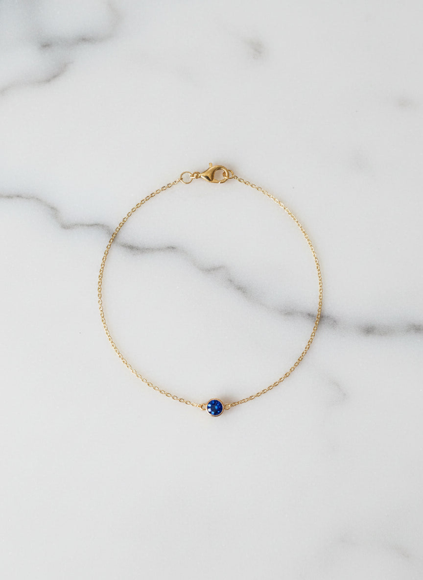 Third Eye Chakra Bracelet – Blue Sapphire