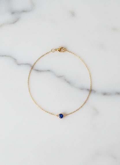 Third Eye Chakra Bracelet – Blue Sapphire
